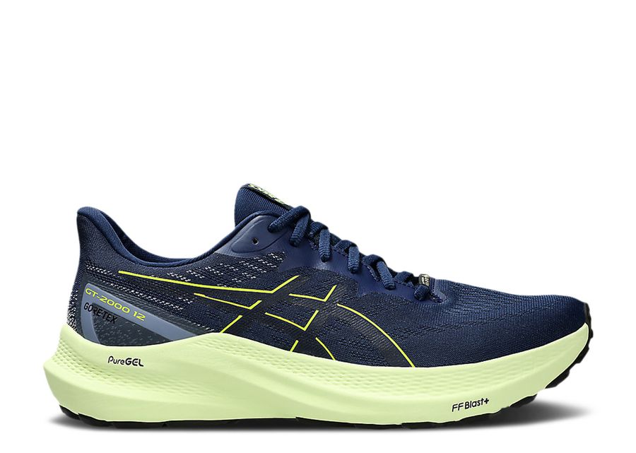 

Кроссовки ASICS GT 2000 12 GORE TEX, цвет Blue Expanse Safety Yellow