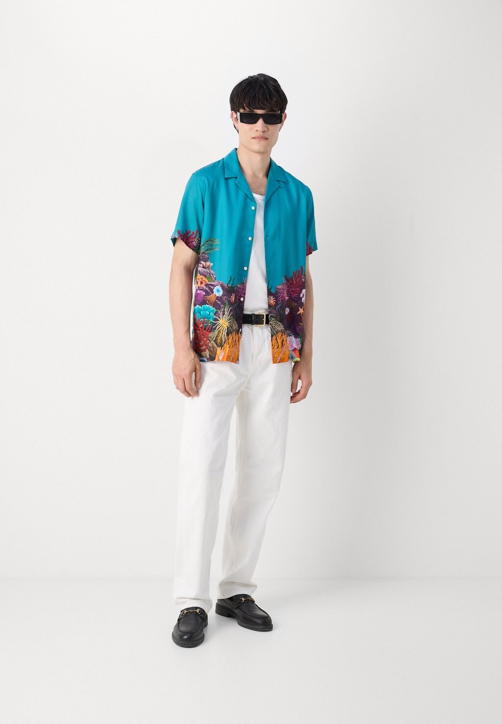 

Рубашка Placement Print Scotch & Soda, синий
