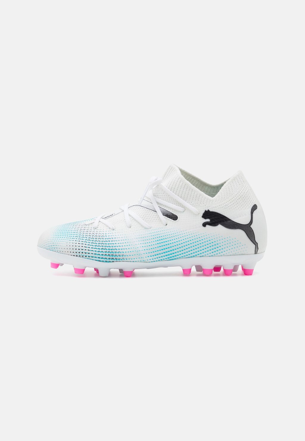 

футбольные бутсы с шипами Future 7 Match Mg Jr Unisex Puma, цвет white/black/poison pink