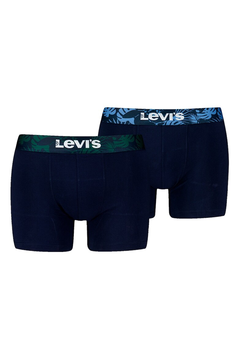 

Хлопковые боксеры с логотипом, 2 пары Levi'S, синий