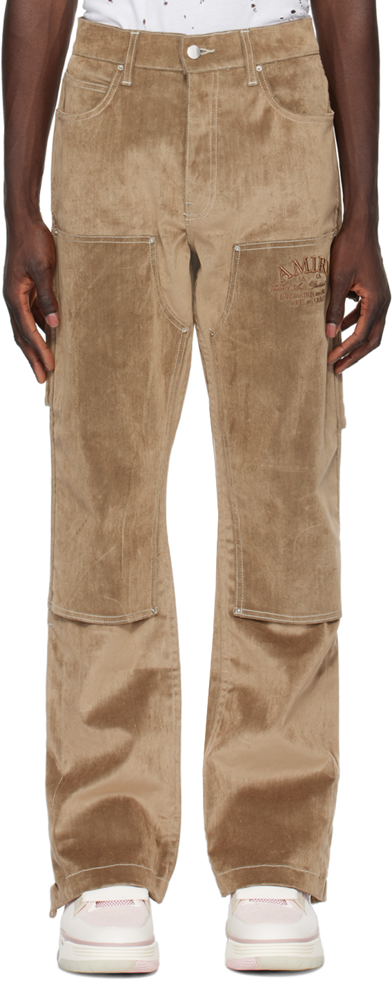 Светло-коричневые джинсы Carpenter Amiri