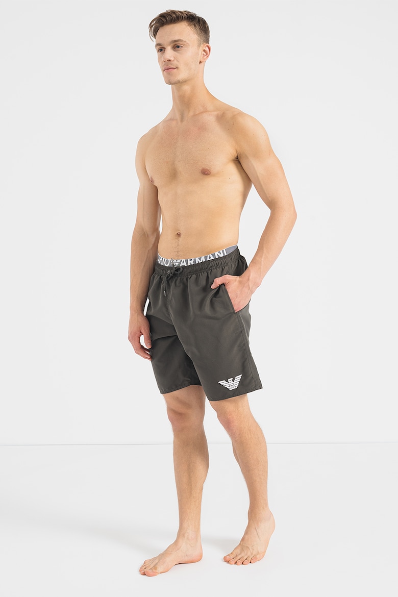 Шорты для плавания с боковыми карманами Emporio Armani Underwear, серый