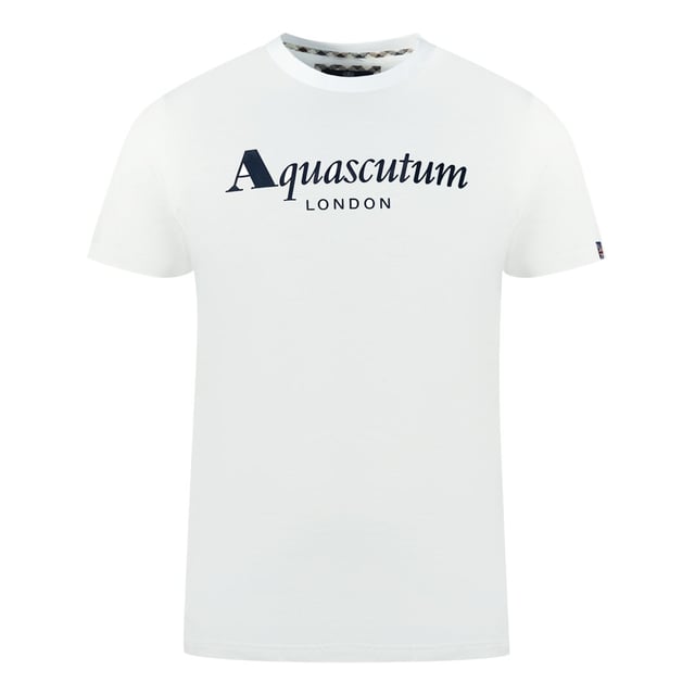 

Футболка с логотипом лондонского бренда Aquascutum, белый