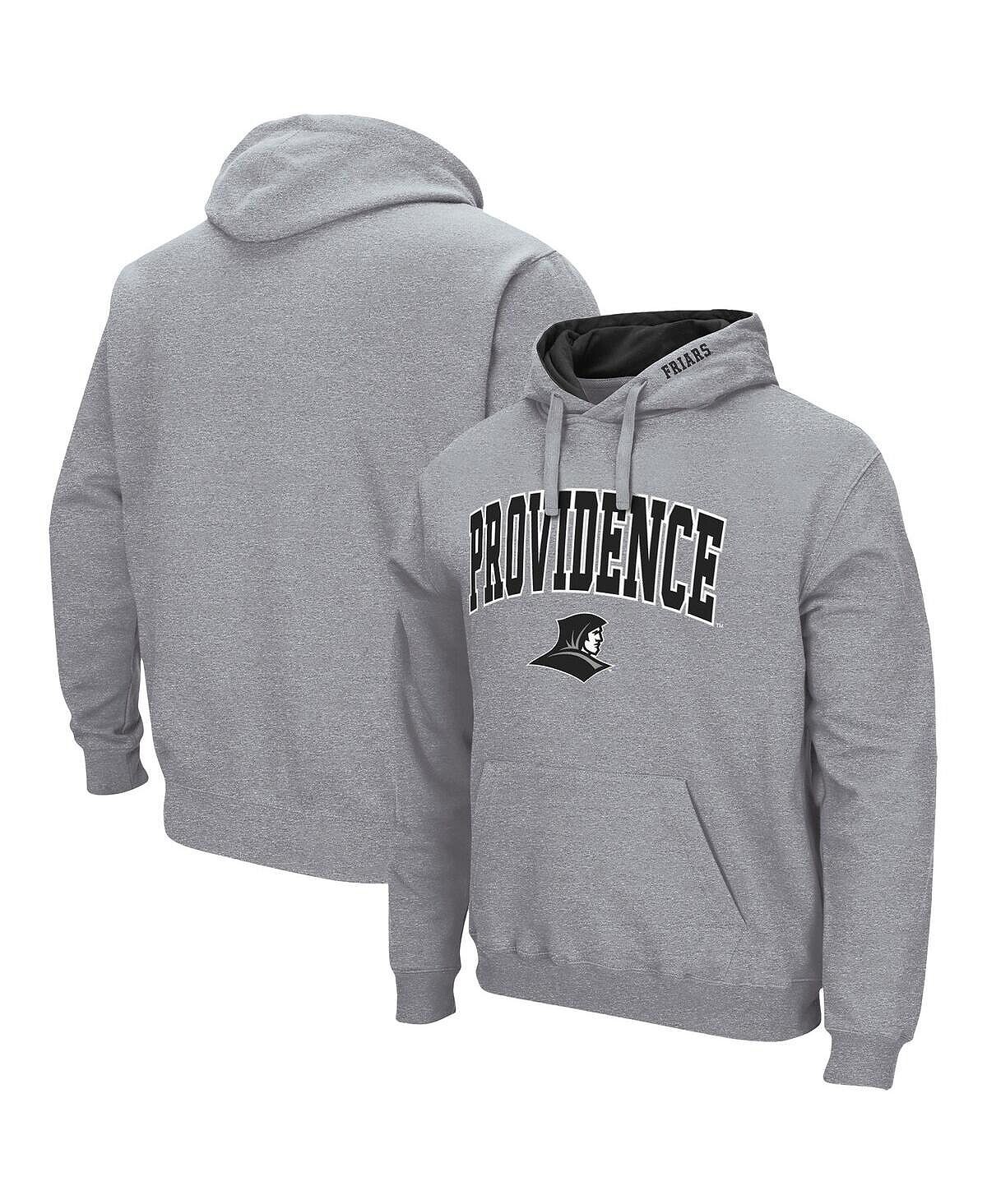 

Мужской серый пуловер с капюшоном Providence Friars Arch и Logo Colosseum