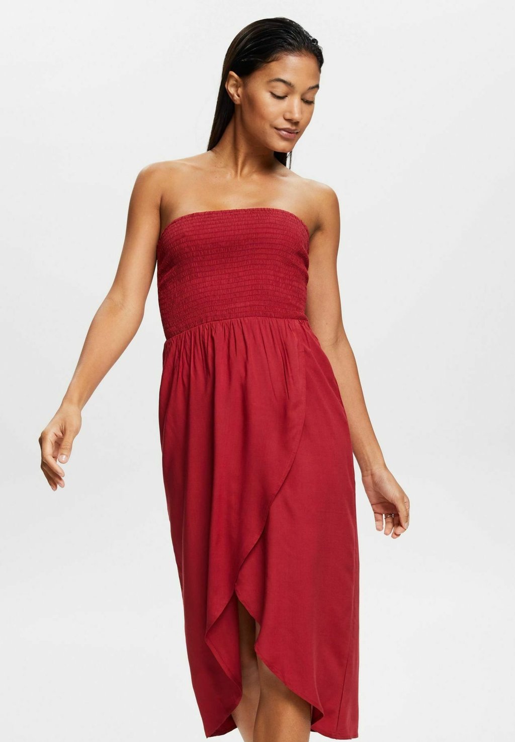 Летнее платье Esprit, красный летнее платье esprit фиолетовый