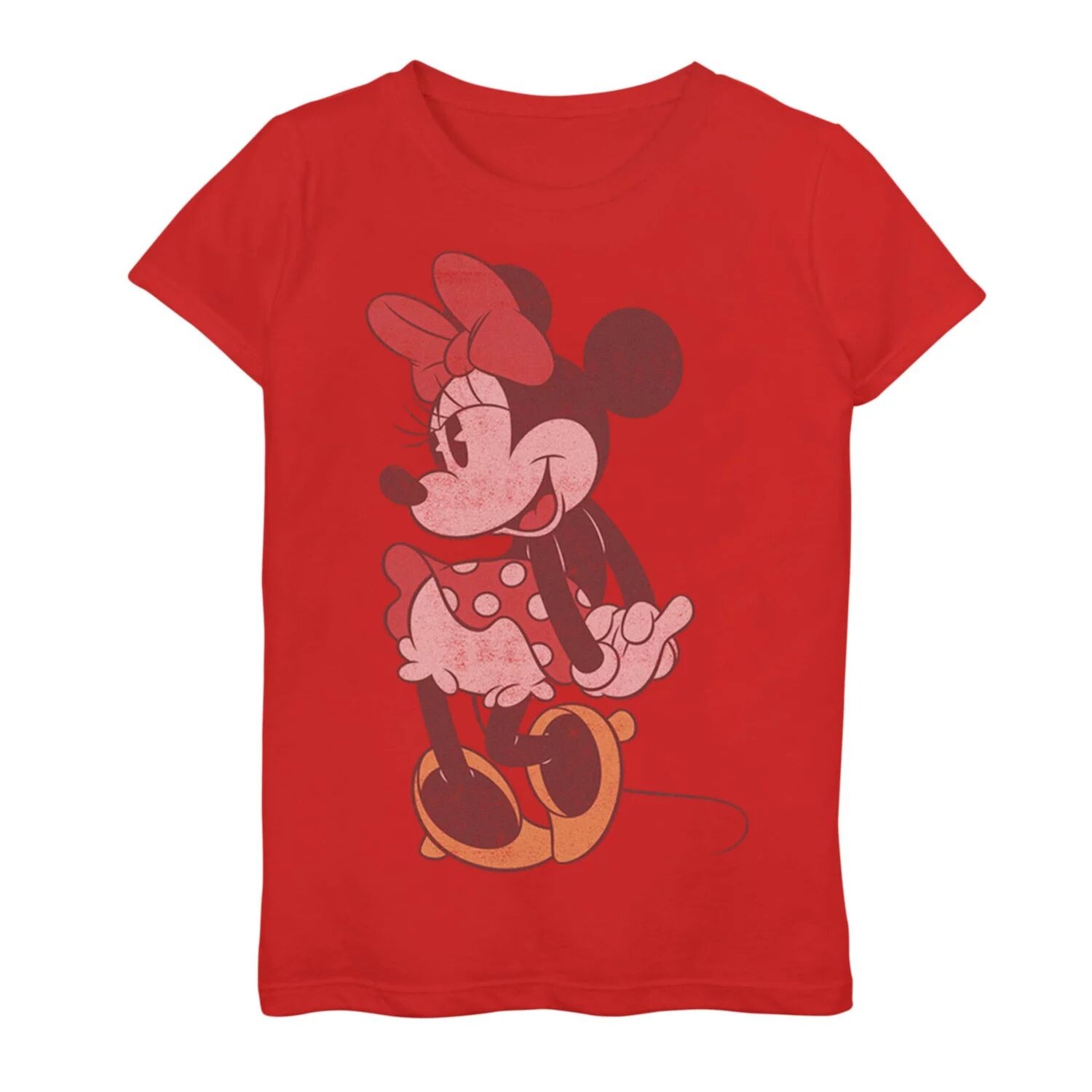 

Винтажная футболка с рисунком Минни для девочек 7–16 лет Disney's Mickey Mouse Disney