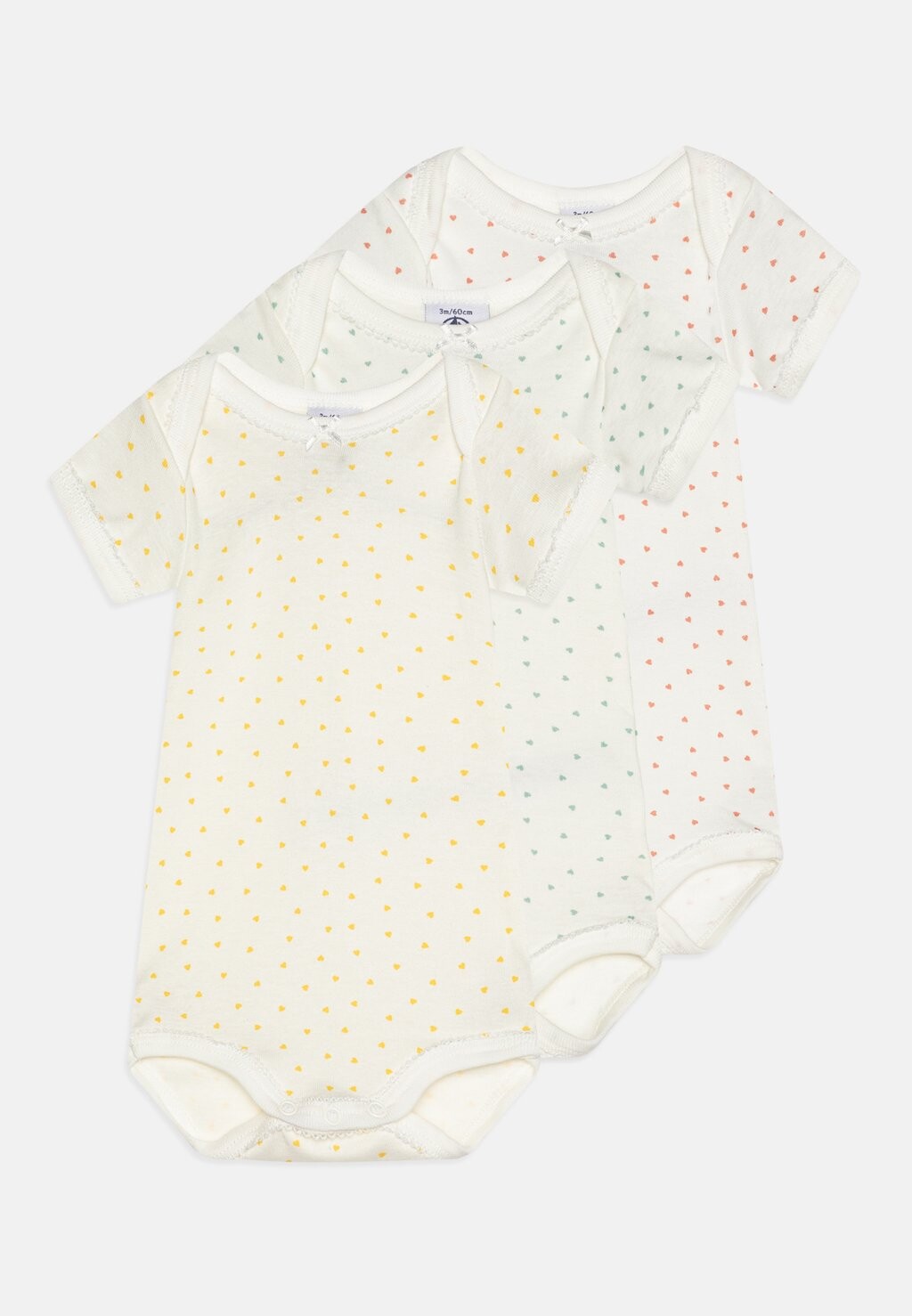 

Боди BABY UNISEX 3 PACK Petit Bateau, цвет multi-coloured