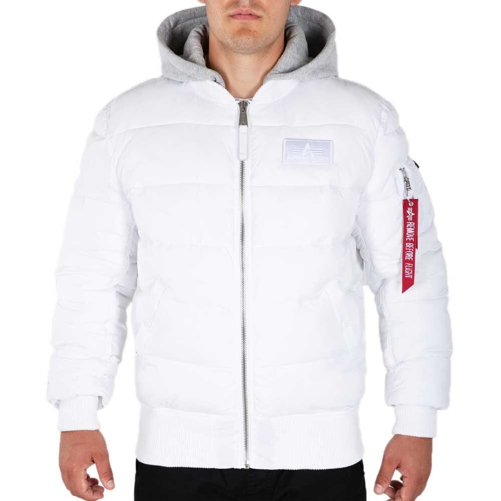 

Куртка Alpha Industries MA-1 ZH Back Print Puffer FD, белый