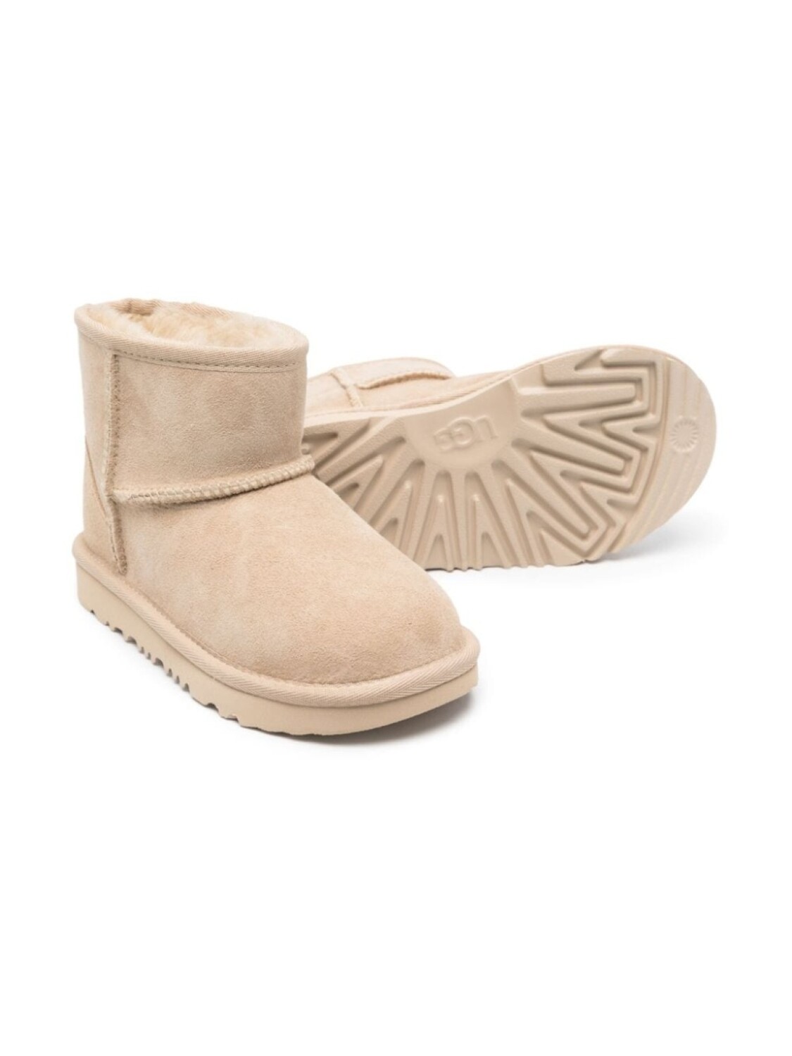 

UGG Kids угги Mini II с нашивкой-логотипом, серый