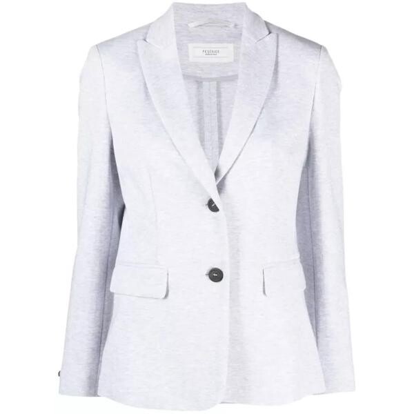 

Куртка single-breasted light grey blazer Peserico, белый