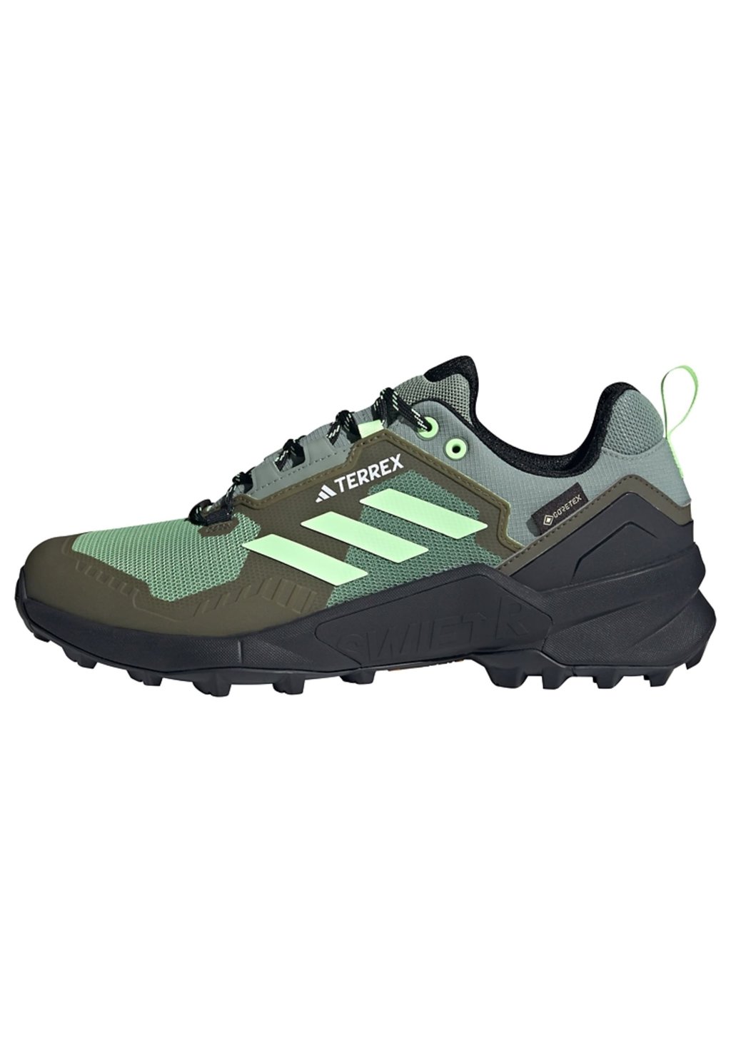 Кроссовки для походов Swift R3 Gore-Tex Adidas, цвет silver green green spark olive strata