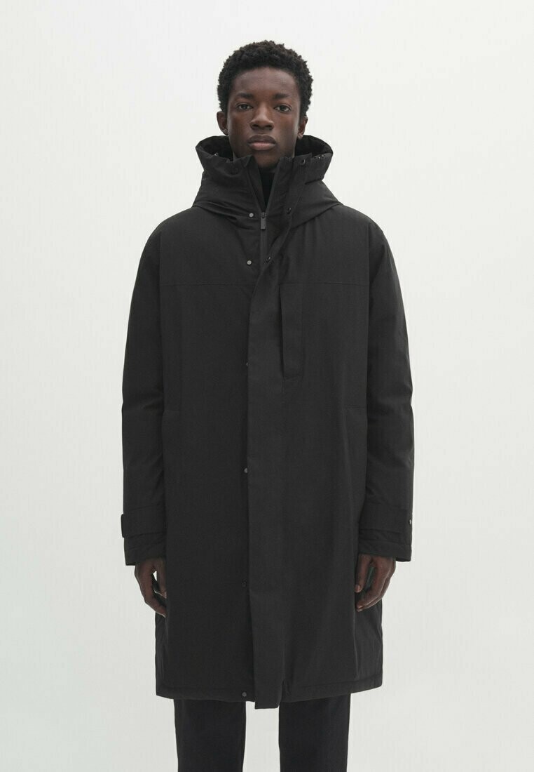 

Пуховик Massimo Dutti ПОДКЛАДКА С КАПЮШОНОМ, черный