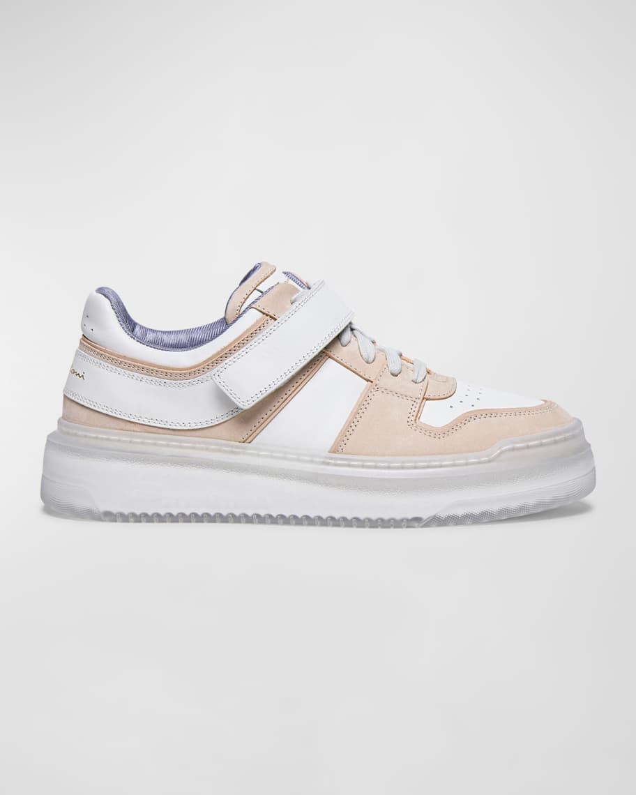 

Кроссовки Sneak Air с ремешками из смешанной кожи Santoni