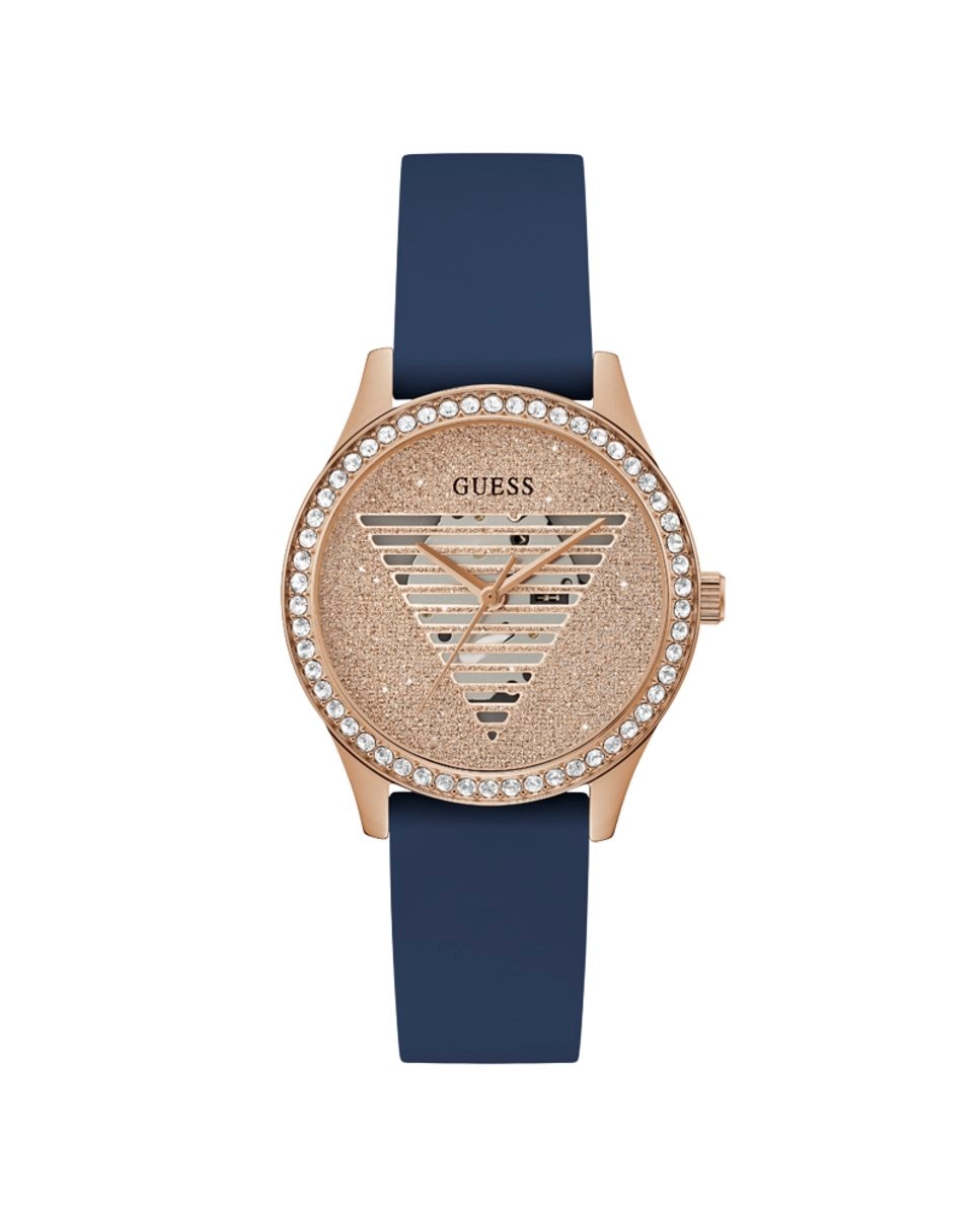 Женские часы Lady idol GW0530L3 с силиконовым ремешком и синим ремешком Guess, синий часы женские sokolov из серебра