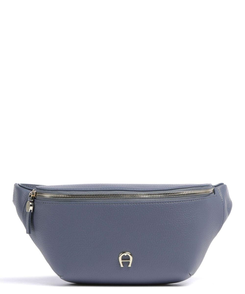 

Модная поясная сумка из зернистой яловой кожи Aigner, синий