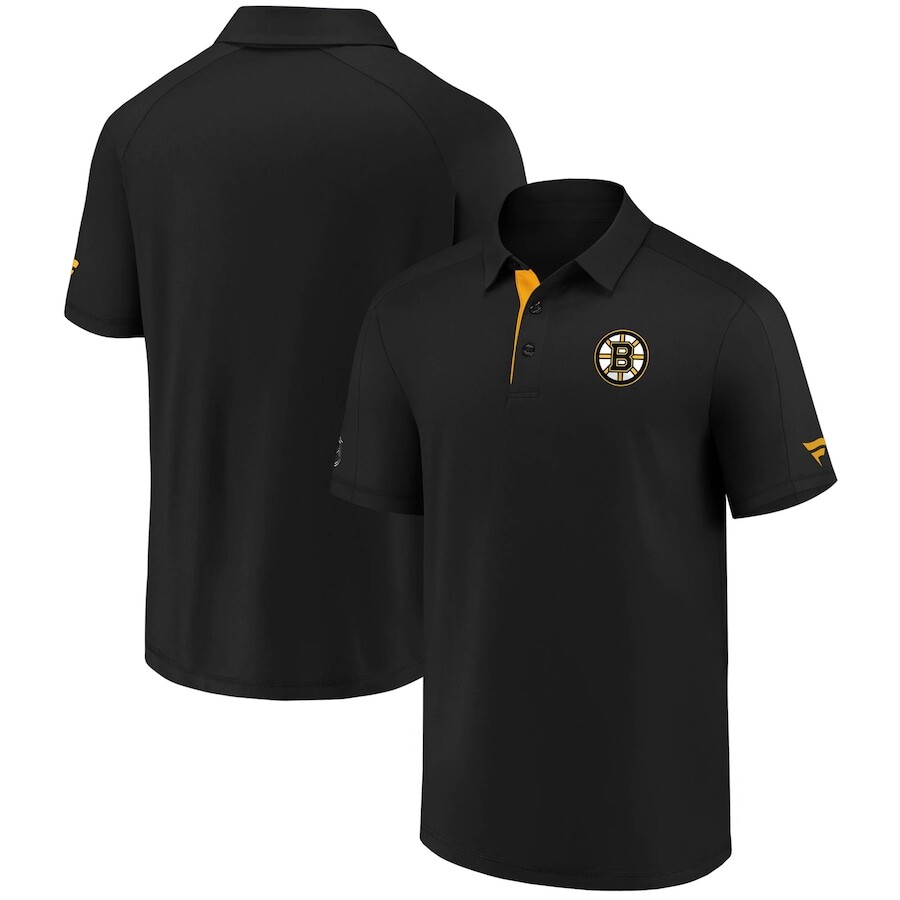 

Поло с коротким рукавом Fanatics Branded Boston Bruins, черный