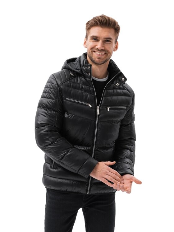

Зимняя куртка regular fit Ombre, черный