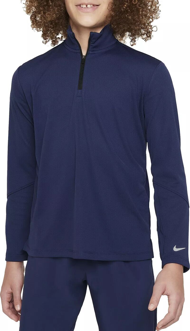

Футболка с длинным рукавом и молнией 1/2 Nike Dri-FIT UV для мальчиков
