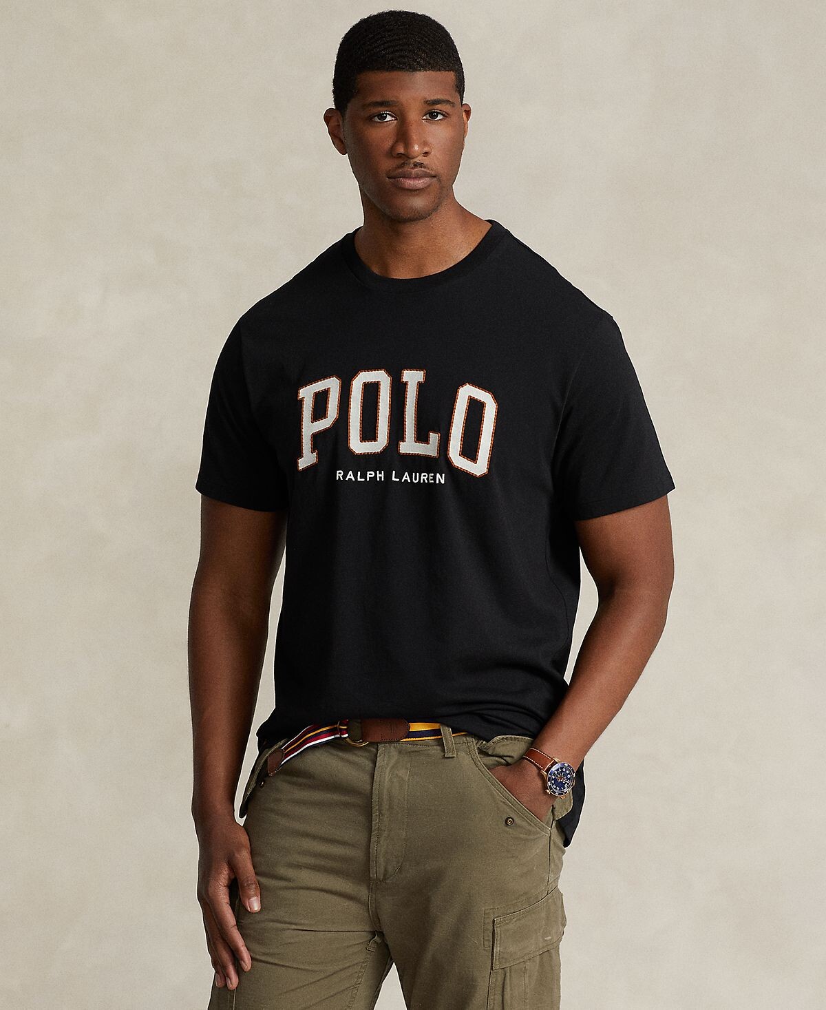 

Мужская футболка из хлопкового джерси с логотипом Big & Tall Polo Ralph Lauren