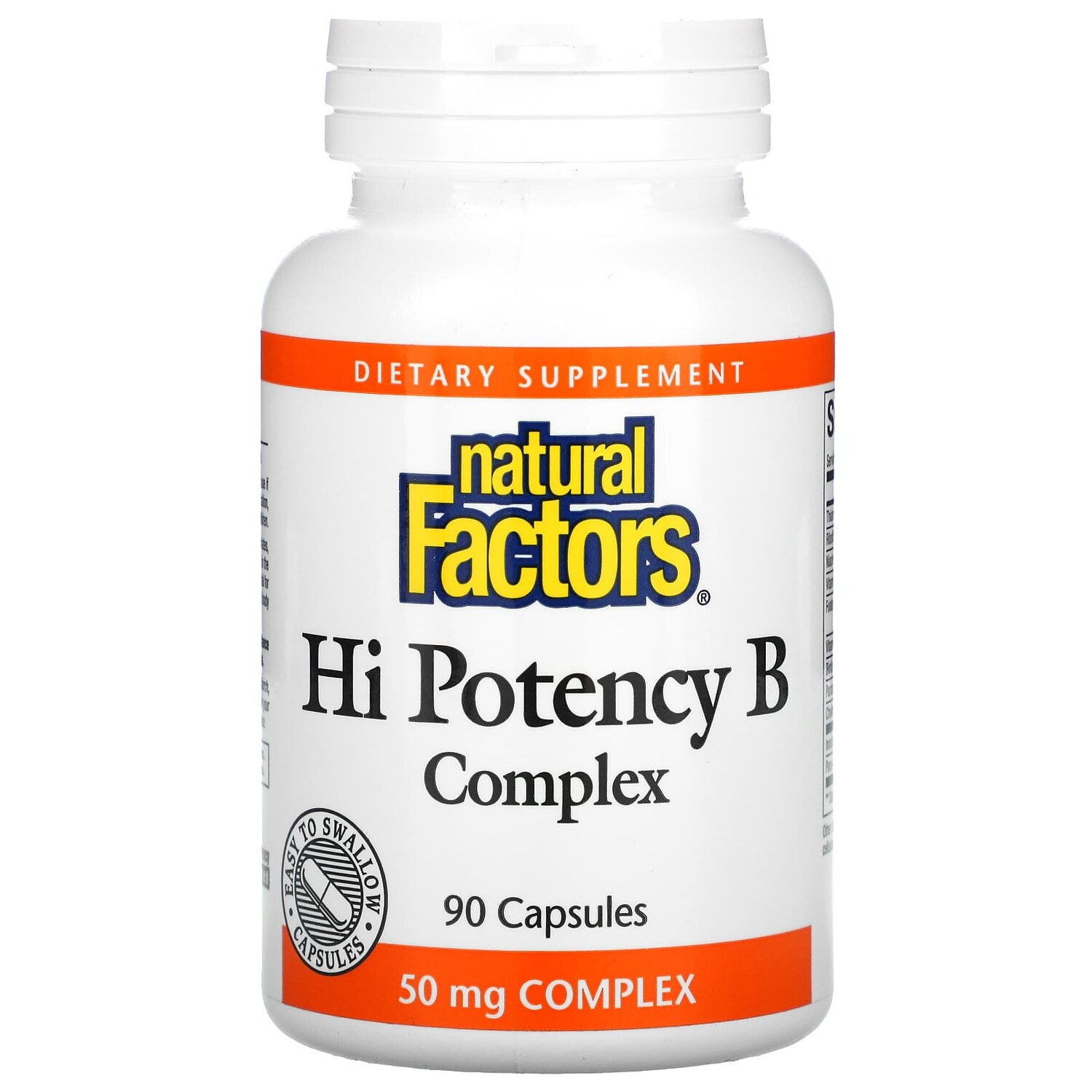 

Высокоэффективный комплекс витаминов группы B, 90 капсул, Natural Factors