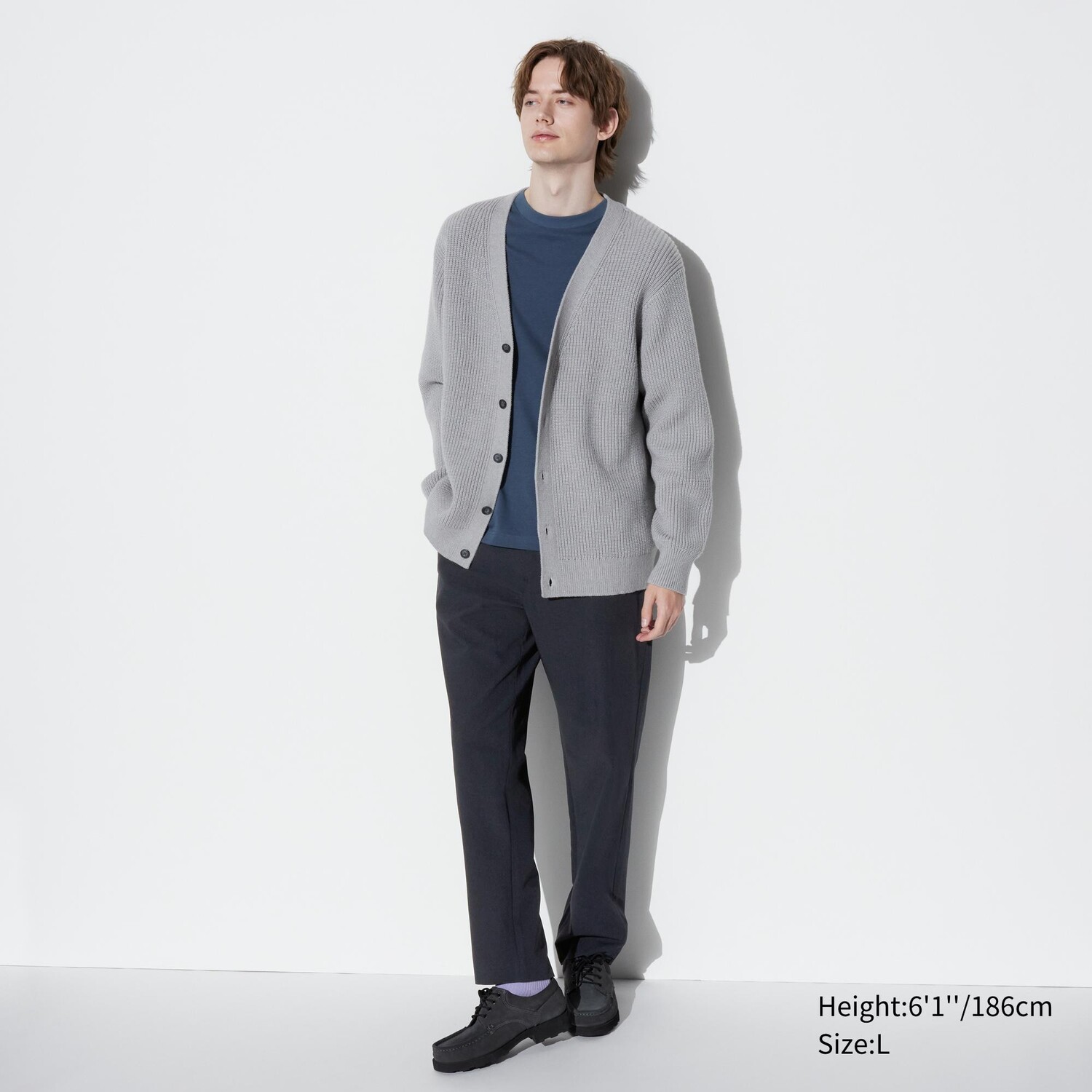 

Брюки airsense relax (эффект шерсти) UNIQLO, темно-синий