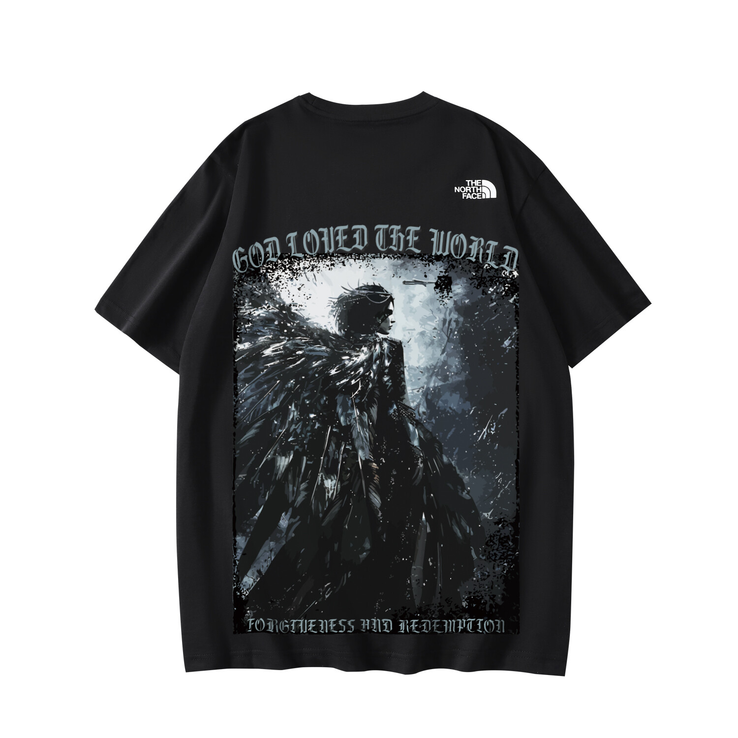 

Футболка унисекс черная The North Face, черный