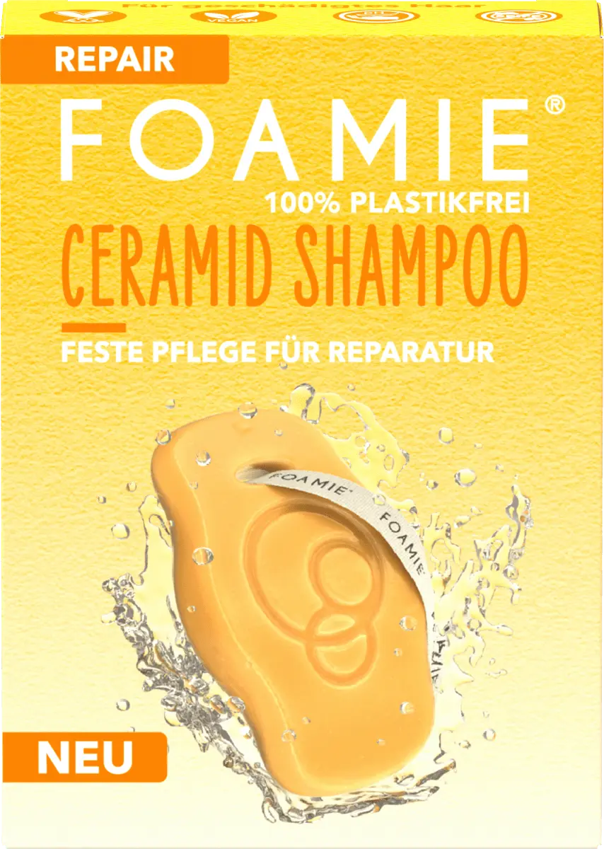 

Твердый шампунь восстанавливающий с керамидами 80г Foamie