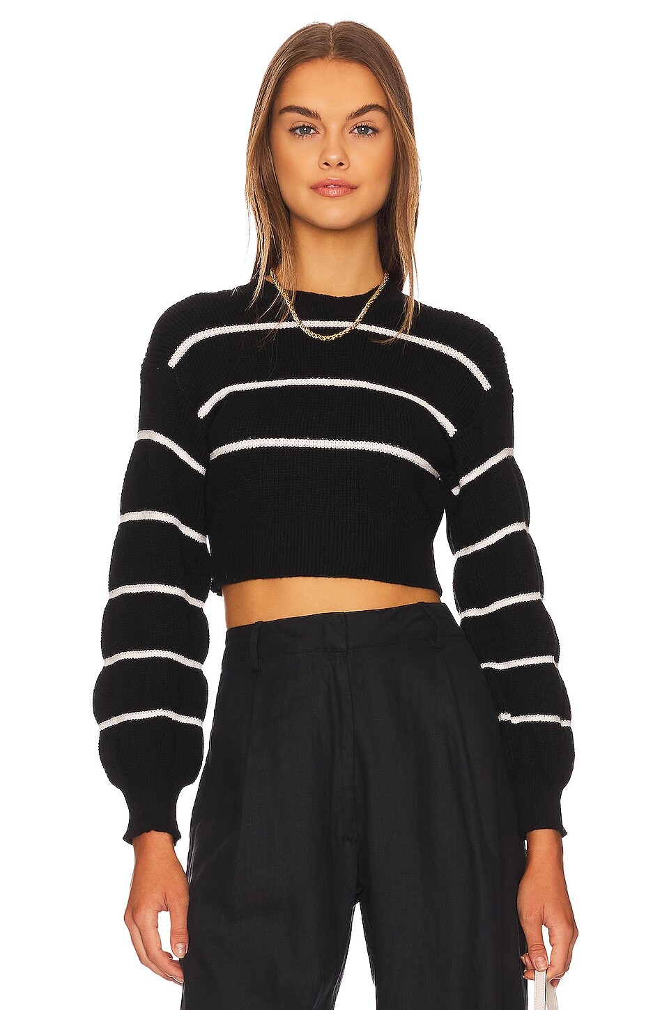 

Свитер superdown Sophia Stripe, черный