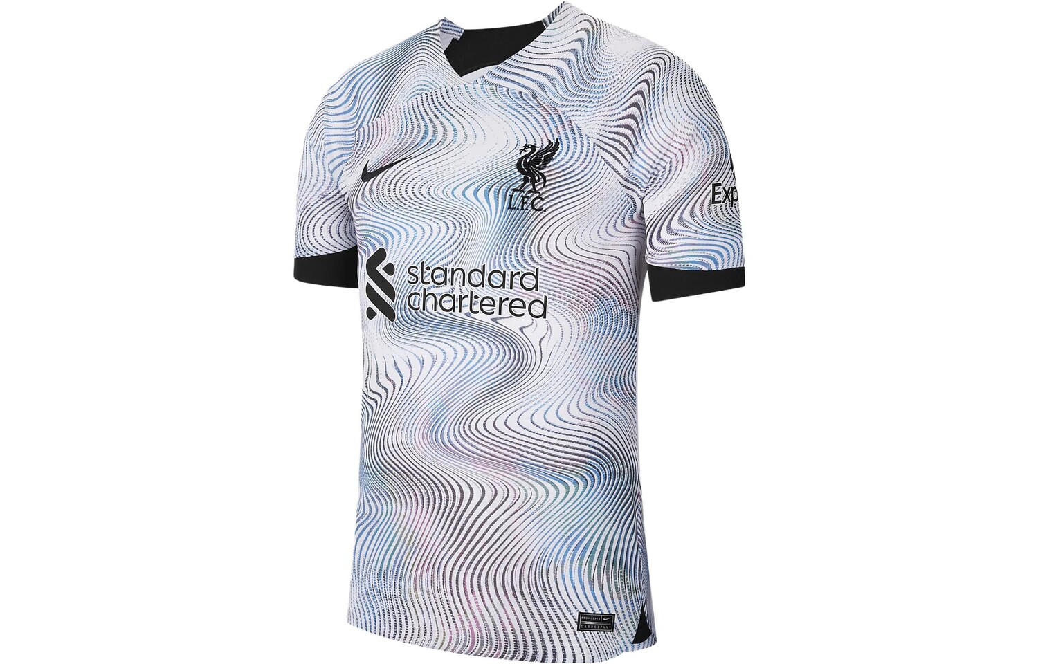 

Футбольная майка Dri-Fit мужская белая/синяя Nike, белый/синий