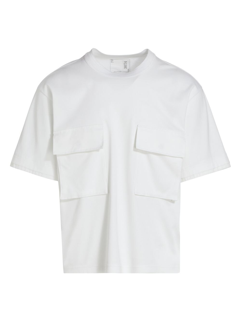 

Футболка с короткими рукавами из хлопкового джерси Utility-Pocket Sacai, белый