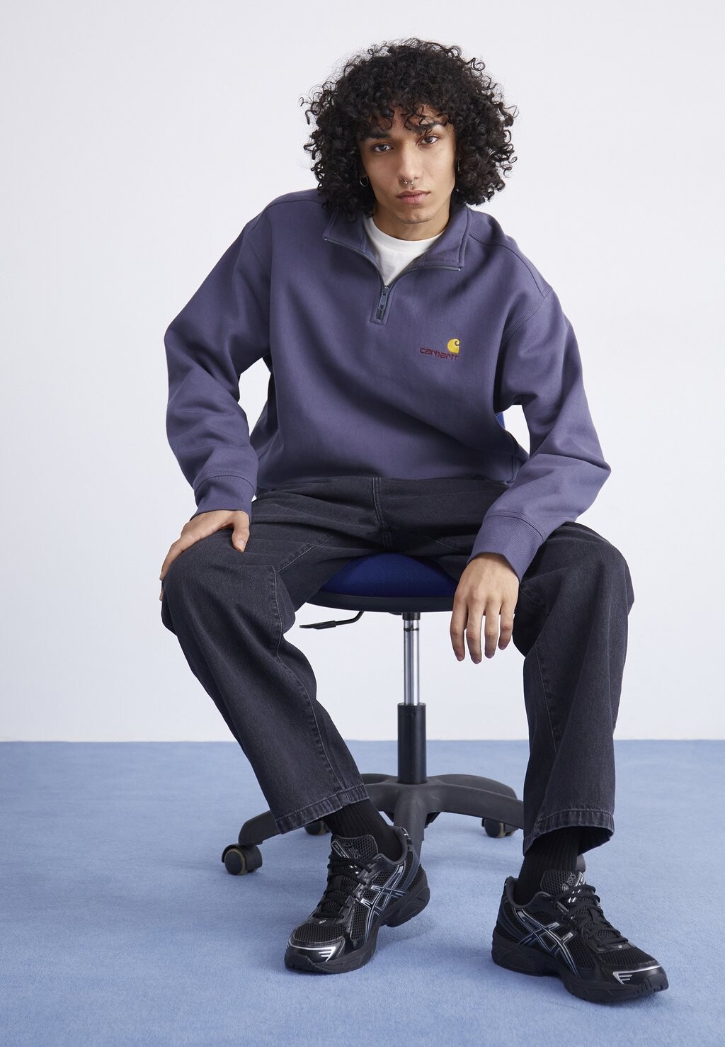

Толстовка Zip American Script Carhartt WIP, цвет zeus