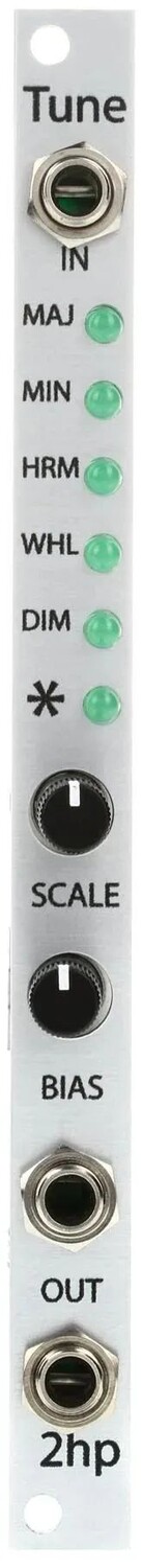 

Модуль квантования высоты тона 2HP Tune Eurorack — серебристый