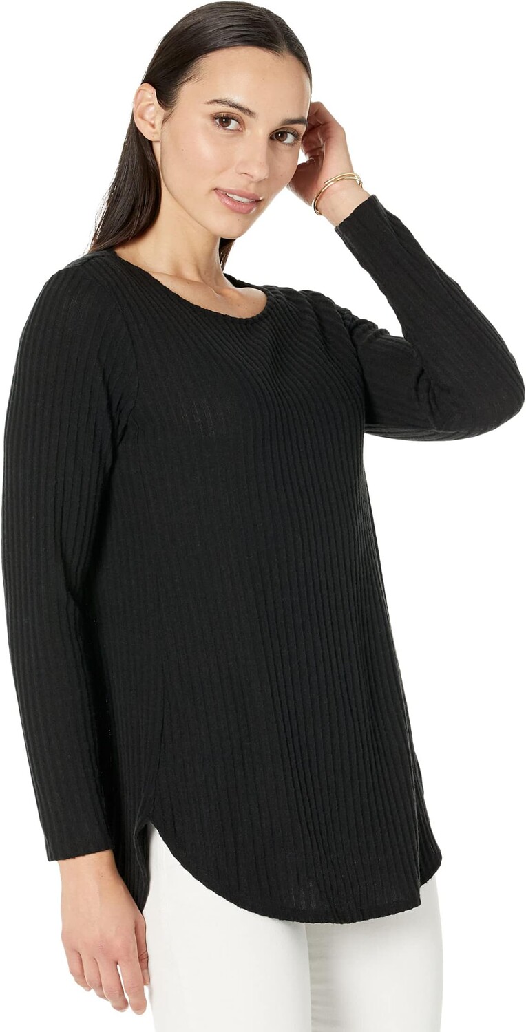 

Свитер Rib Tunic with Round Hem Calvin Klein, черный