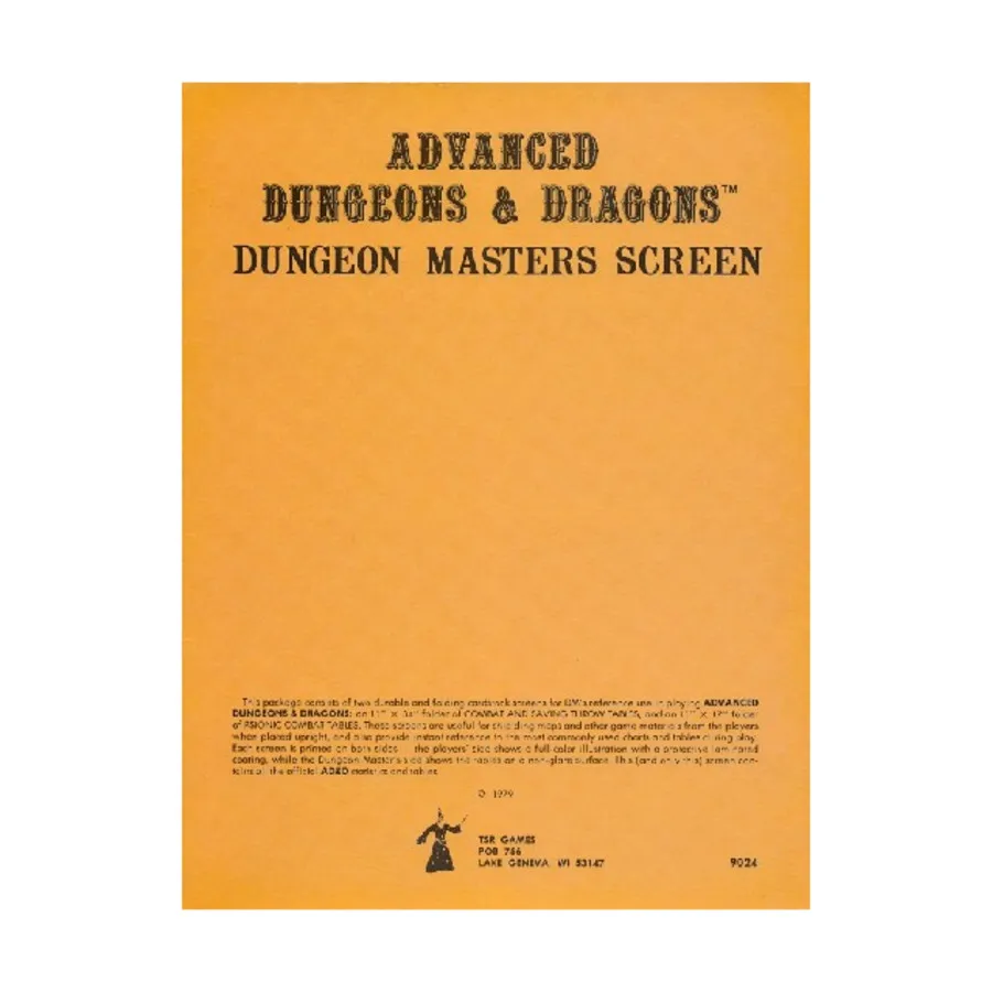 

Экран Мастера Подземелий (первое издание, пустая обложка), Advanced Dungeons & Dragons (1st Edition) - Core Books, Box Sets & Miscellaneous
