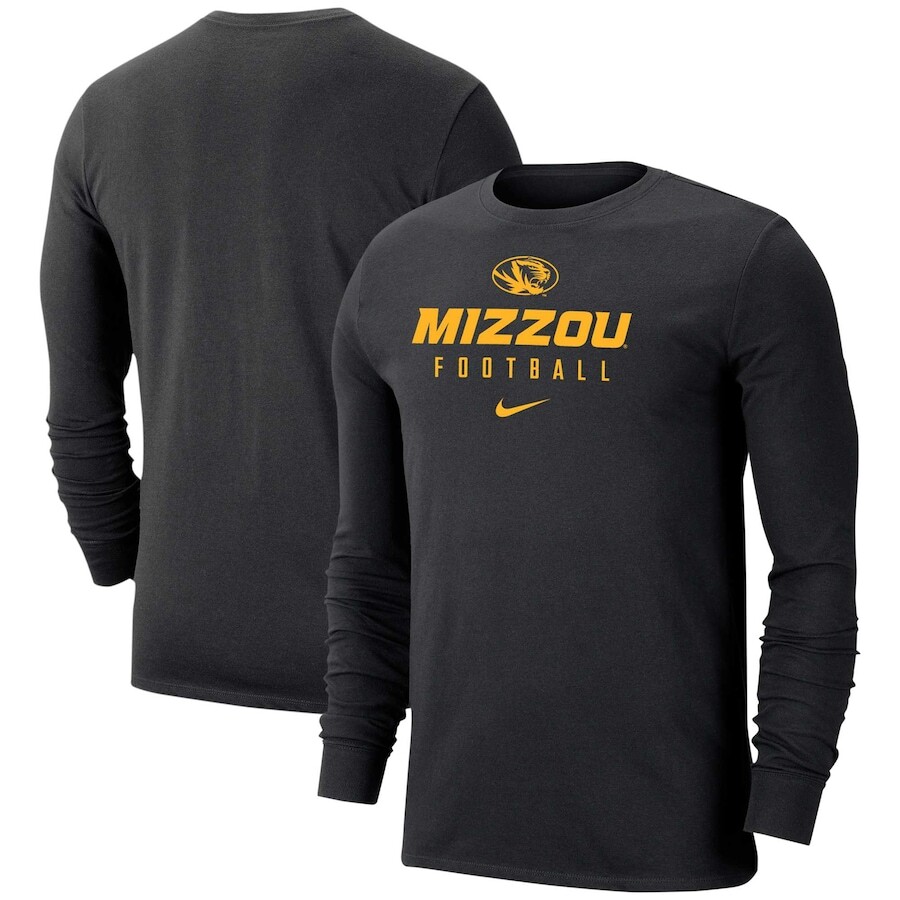 

Футболка с длинным рукавом Nike Missouri Tigers, черный