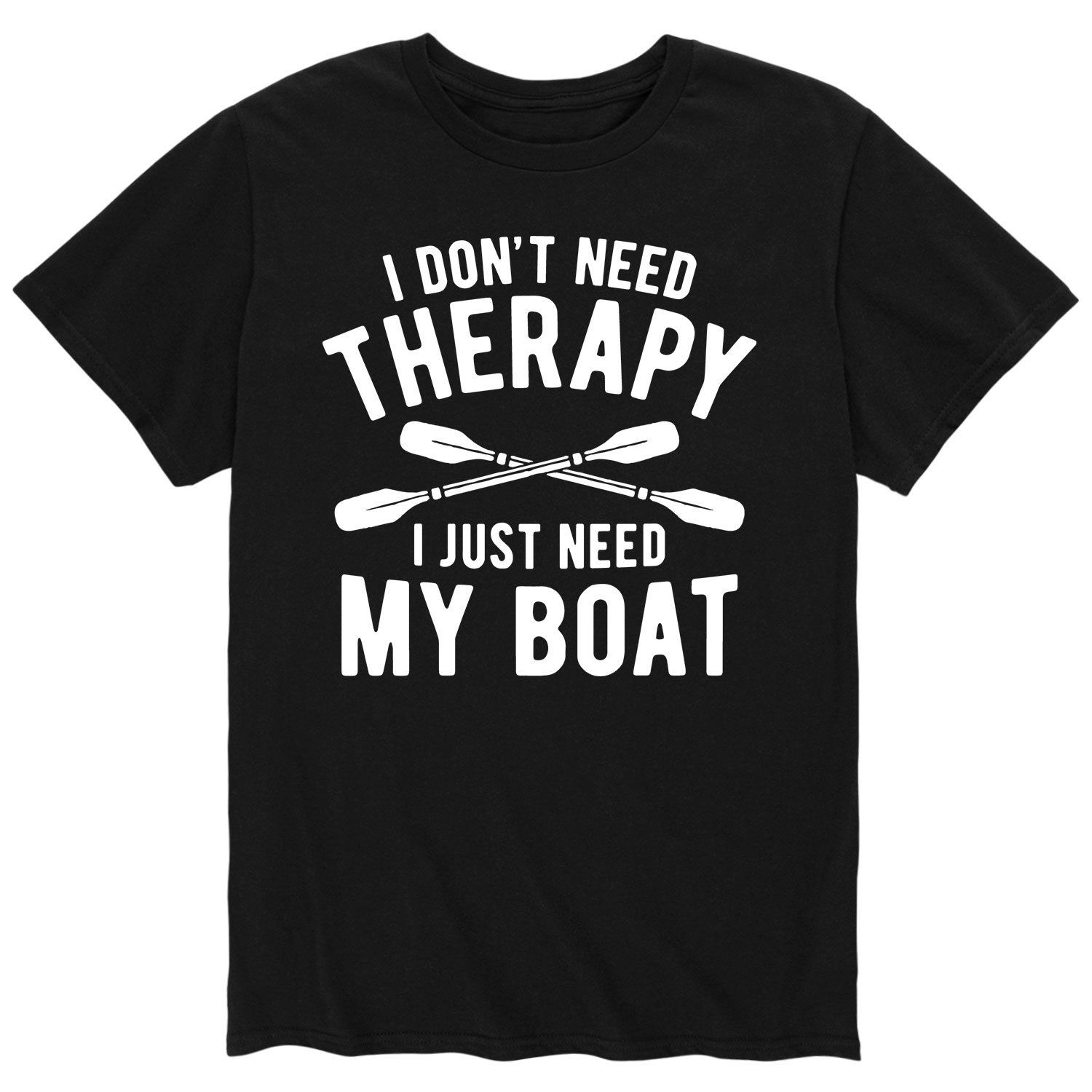 мужская футболка не фри мне l синий Мужская футболка «Мне не нужна терапия, мне просто нужна лодка» Licensed Character