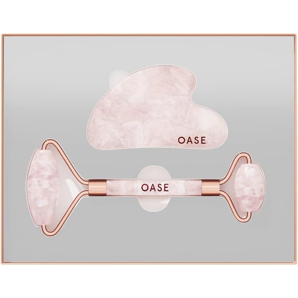 OASE Роллер из розового кварца и набор для лица Гуа Ша