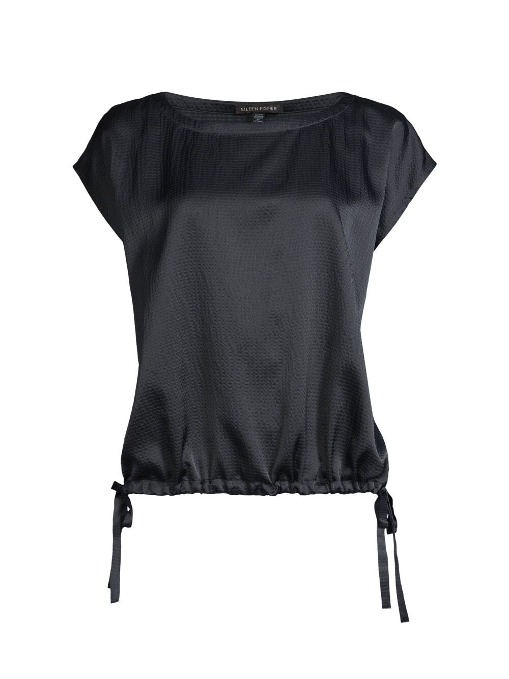 

Топ с мятым краем и завязками Eileen Fisher