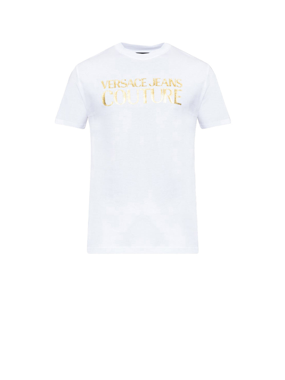 

Белая мужская футболка из хлопка с логотипом спереди Versace Jeans