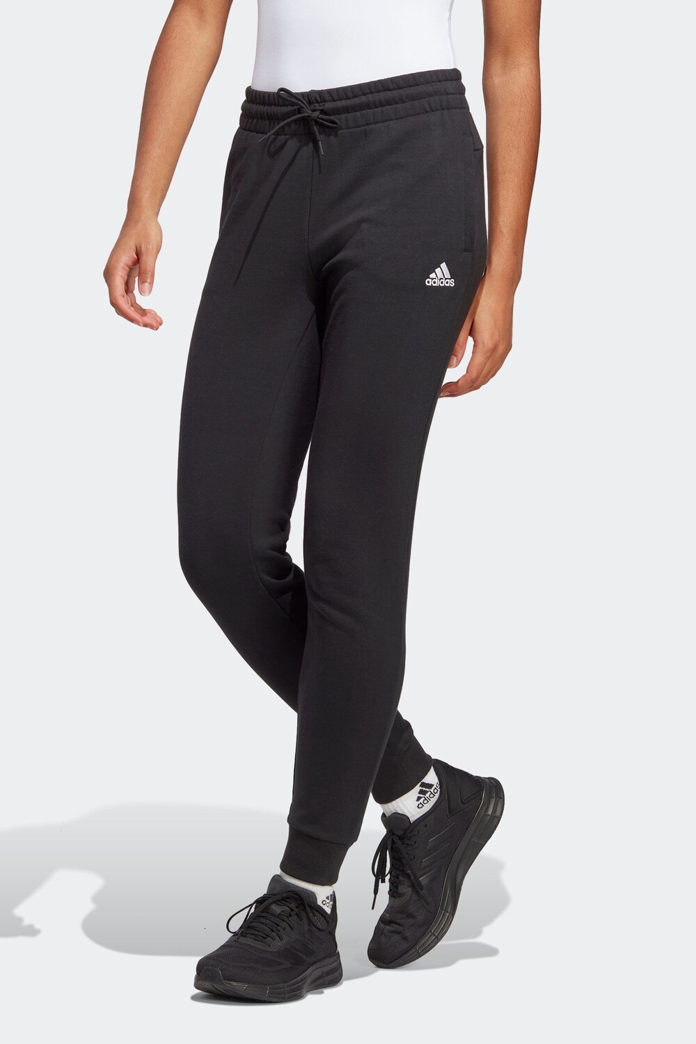 

Sportswear Essentials Линейная махровая ткань с манжетами adidas, черный