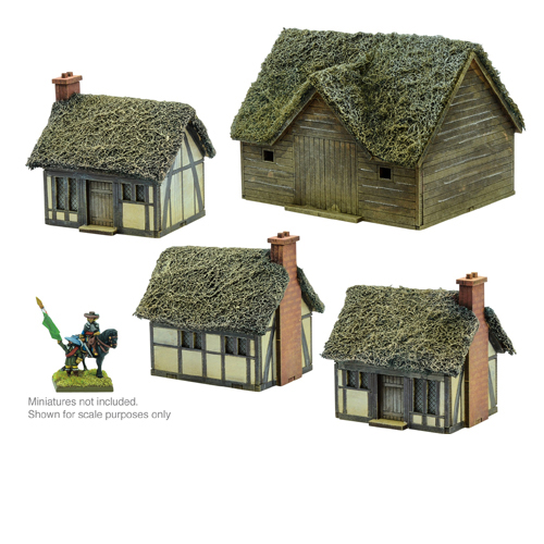 Фигурки Pike & Shotte Epic Battles – Thatched Hamlet Scenery Pack Warlord Games