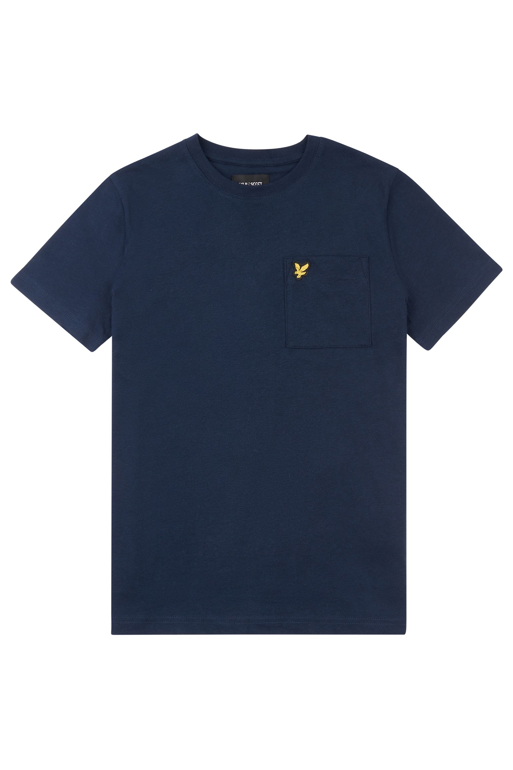 

Синяя футболка для мальчика с карманом Lyle & Scott, синий