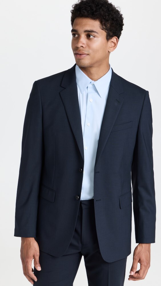 

Блейзер Theory Chambers Stretch Wool, нави