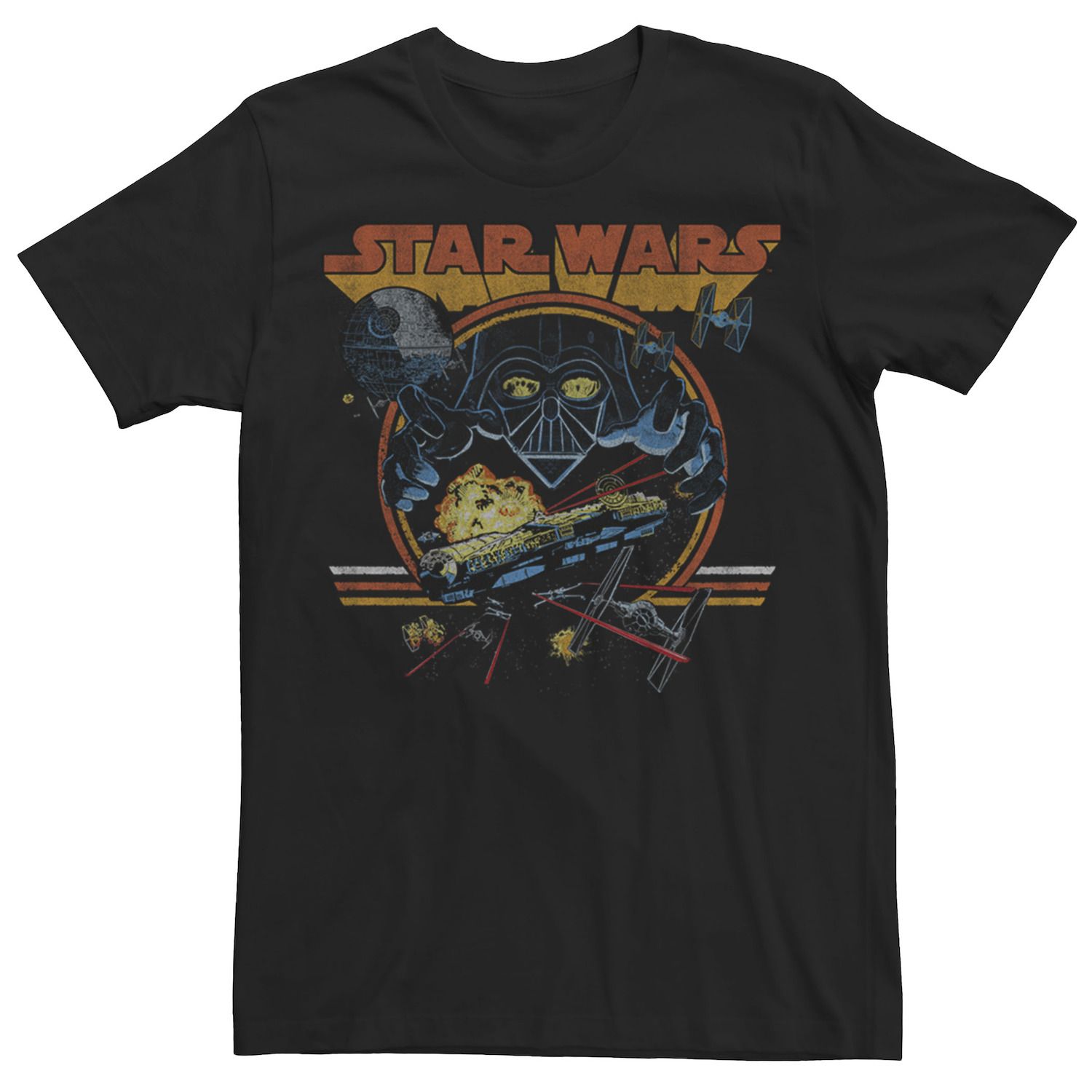 Мужская футболка с плакатом в стиле ретро-коллаж Star Wars