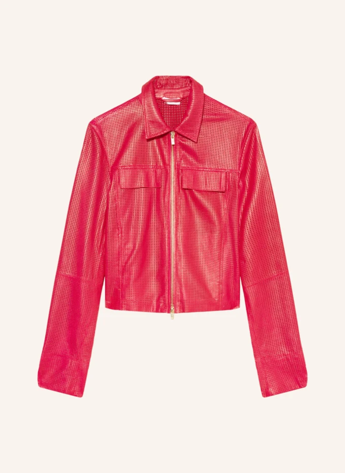 Кожаный пиджак Riani, розовый riani кожаный пиджак