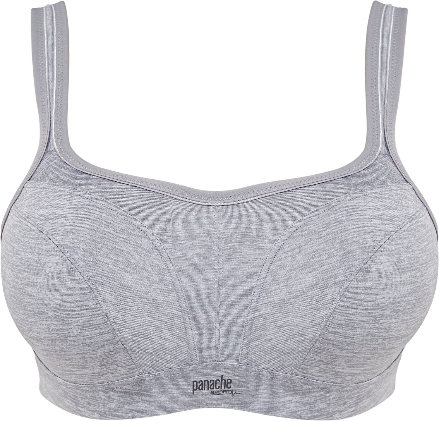 

Спортивный бюстгальтер с прошивкой Panache Sport, серый