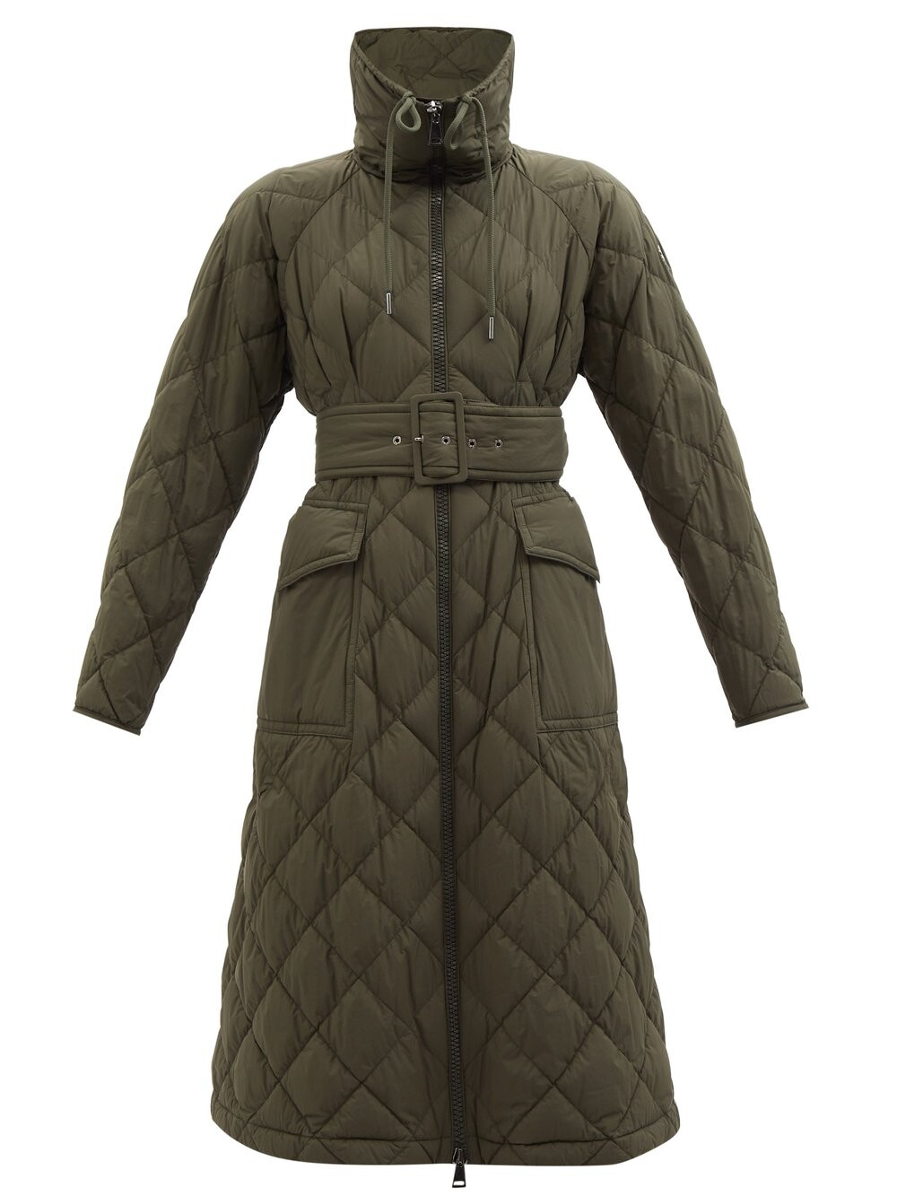 

Стеганое пуховик caprier с капюшоном Moncler, зеленый