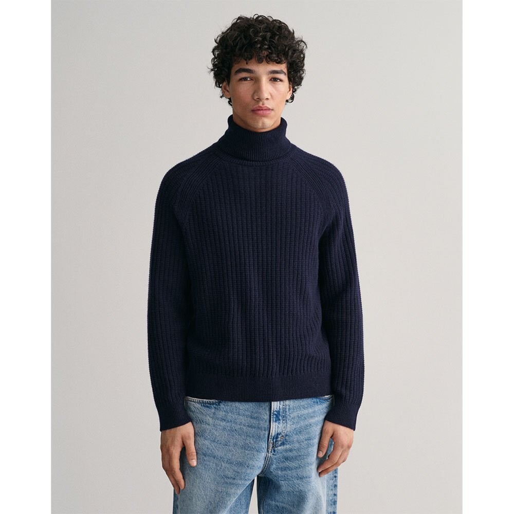 

Свитер Gant Raglan Roll Neck, синий