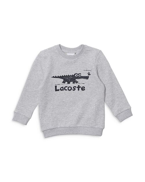 

Толстовка унисекс с крокодиловым принтом Lacoste, цвет Gray