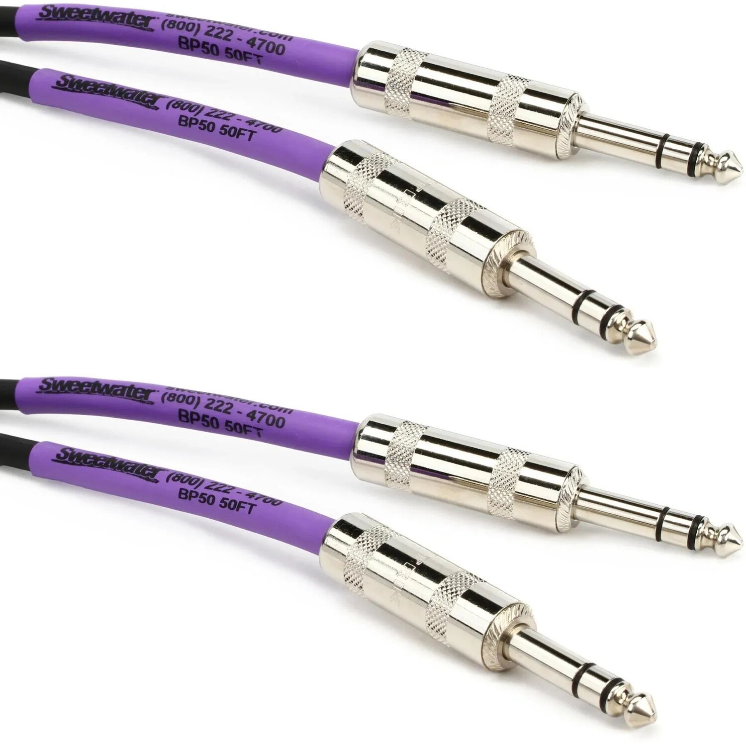

Сбалансированный патч-кабель Pro Co BP-50 Excellines — штекер TRS 1/4 дюйма на штекер TRS 1/4 дюйма — 50 футов (2 шт.)